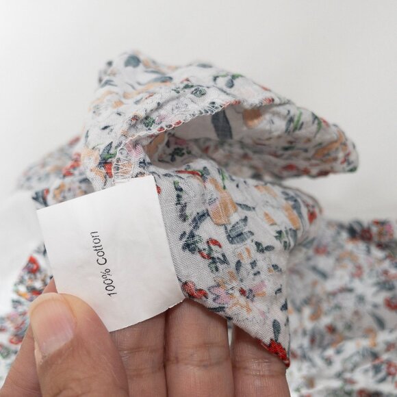 Maple & Cliff Floral Tiered Skirt SZ L High Drop Waist Cottage Core - Picture 8 of 8